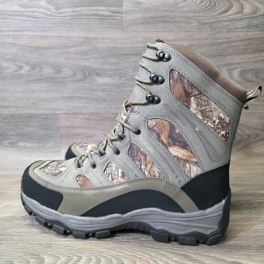 Rustic‎ Ridge Boots Mens 12 Real Tree Camo Leather Fabric Upper Hunting Outdoor